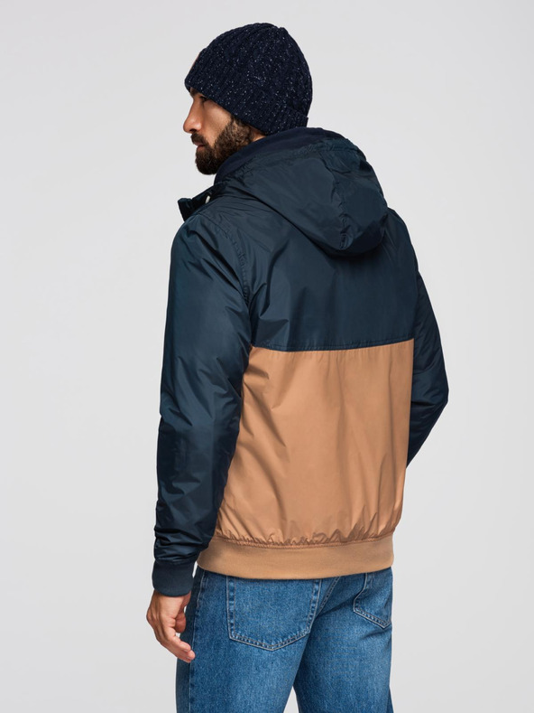 Ombre Clothing Férfi könnyű, színes sportdzseki gyapjúval barna Ombre Clothing Ombre Clothing