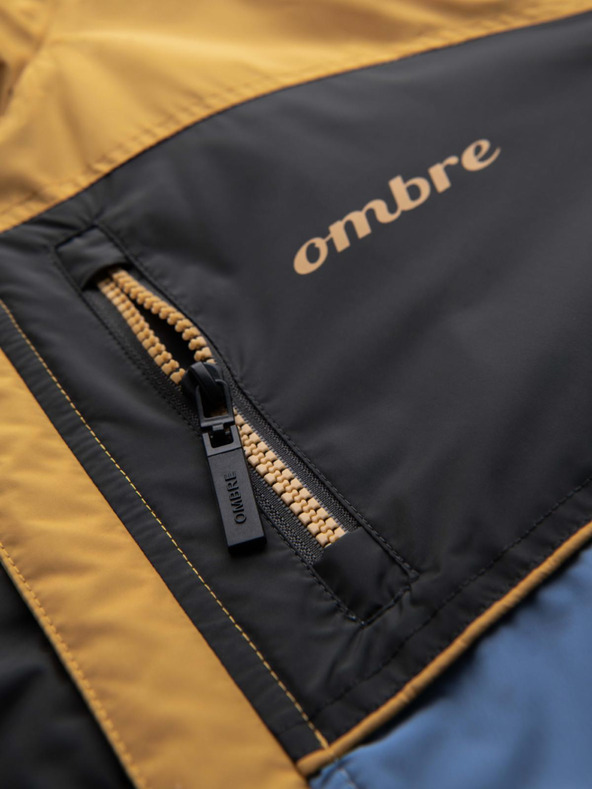 Ombre Clothing Férfi könnyű, színes sportdzseki gyapjúval kék Ombre Ruházat