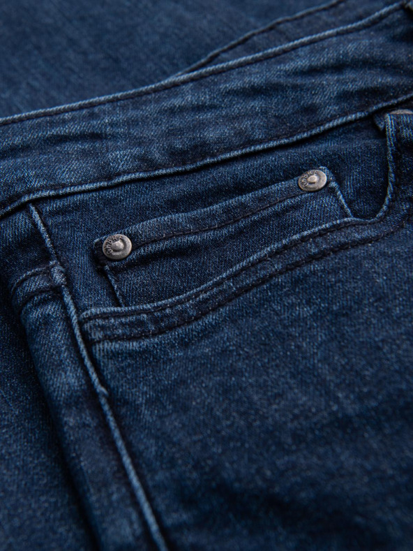 Ombre Clothing Férfi klasszikus mosott farmer REGULAR FIT kék Ombre ruházat