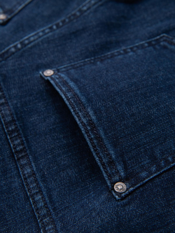 Ombre Clothing Férfi klasszikus mosott farmer REGULAR FIT kék Ombre ruházat