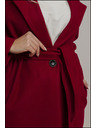 Edoti Piros női kabát övvel Edoti