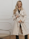Edoti Bézs női kabát övvel Edoti