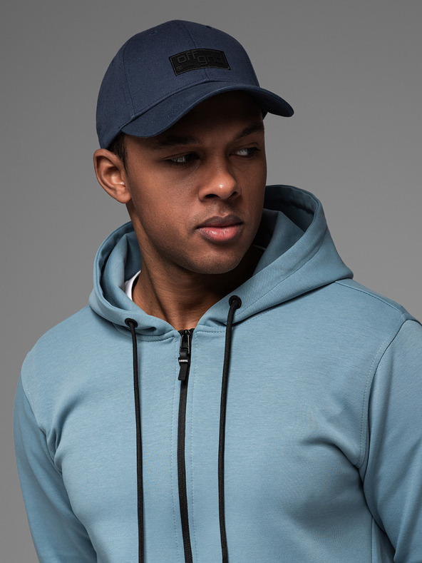 Ombre Clothing Férfi baseball sapka téglalap alakú patch sötétkék Ombre ruházat Ombre ruházat