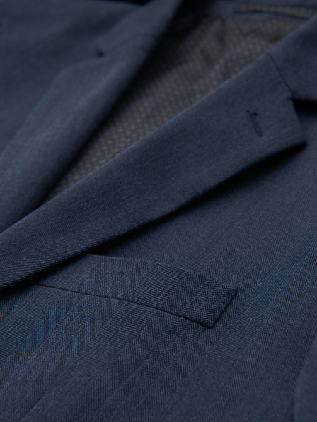 Ombre Clothing Elegáns férfi gyapjúkeverék blézer Navy Blue Ombre Clothing