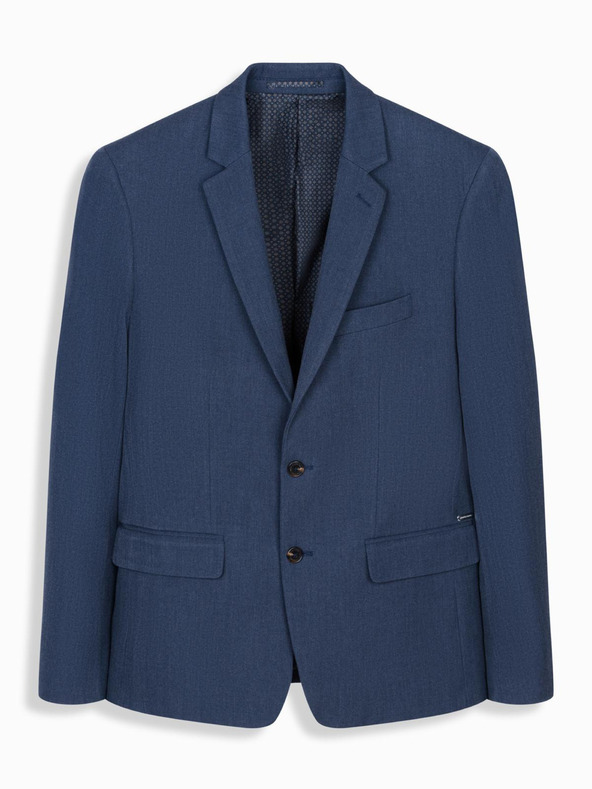 Ombre Clothing Elegáns férfi gyapjúkeverék blézer Navy Blue Ombre Clothing