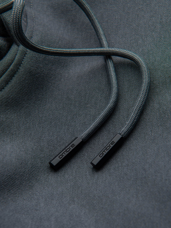 Ombre Clothing Férfi pamut kapucnis pulóver BASIC Ombre Clothing