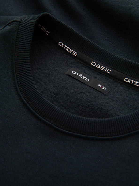 Ombre Clothing Férfi pamut BASIC pulóver Ombre Clothing