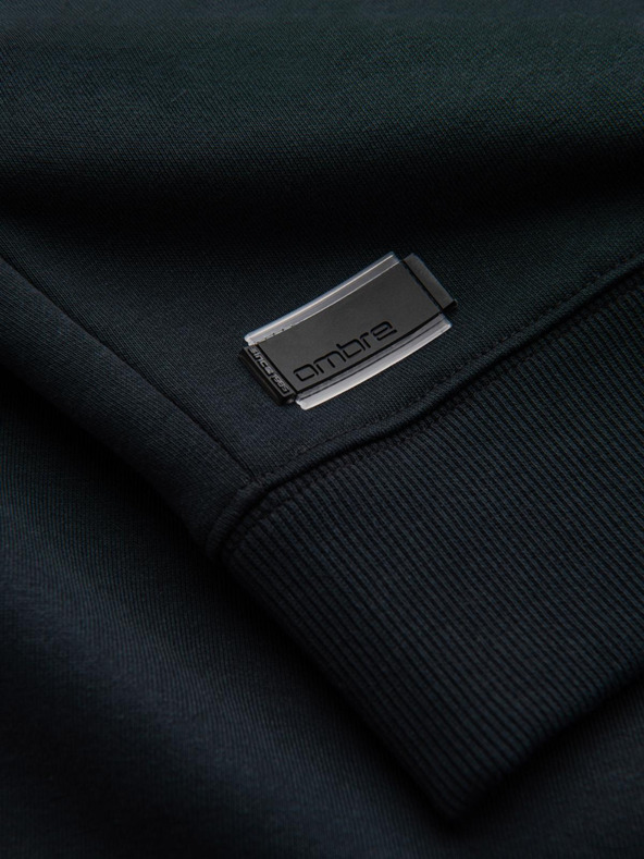 Ombre Clothing Férfi pamut BASIC pulóver Ombre Clothing