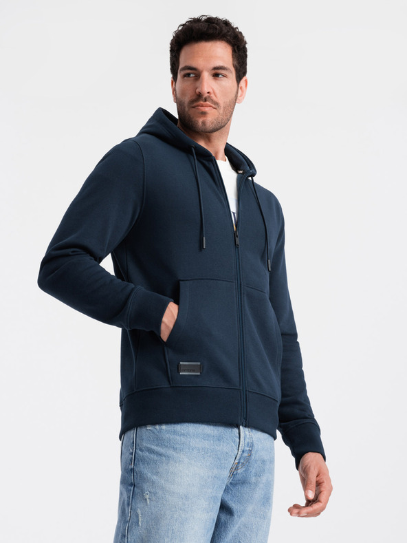 Ombre Clothing Férfi pamut rugalmas BASIC pulóver Ombre Clothing