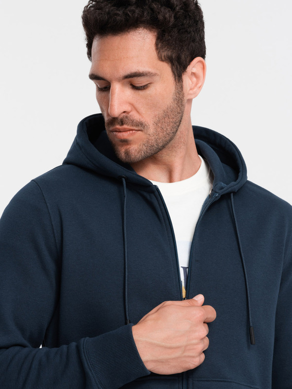 Ombre Clothing Férfi pamut rugalmas BASIC pulóver Ombre Clothing