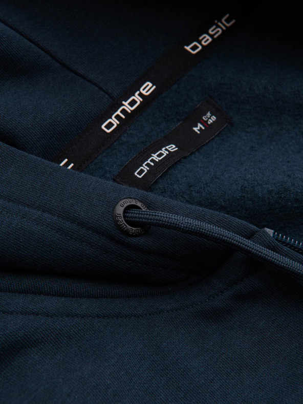 Ombre Clothing Férfi pamut rugalmas BASIC pulóver Ombre Clothing