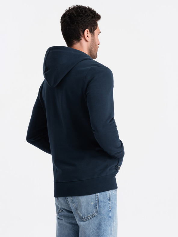 Ombre Clothing Férfi pamut rugalmas BASIC pulóver Ombre Clothing