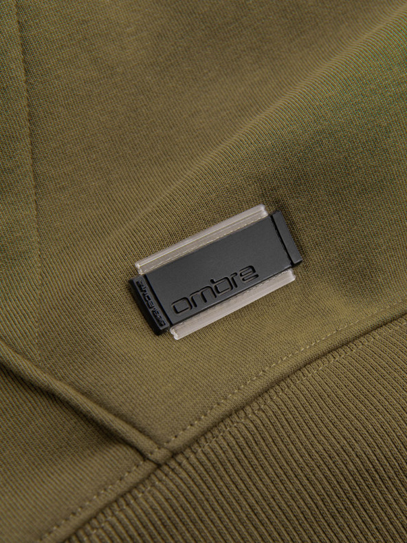 Ombre Clothing Férfi pamut kapucnis pulóver BASIC Ombre Clothing