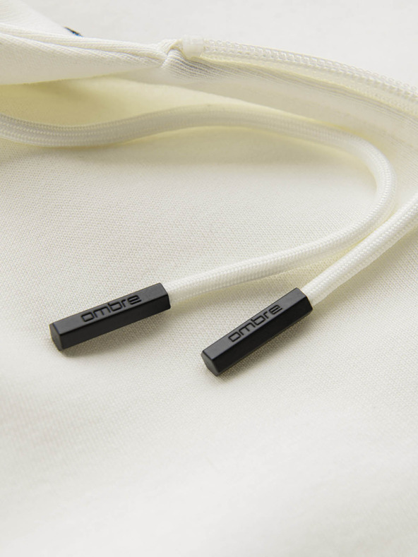 Ombre Clothing Férfi pamut BASIC cipzáras pulóver Ombre Clothing