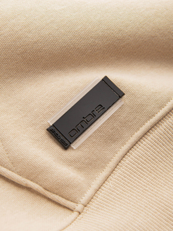 Ombre Clothing Férfi pamut kapucnis pulóver BASIC Ombre Clothing