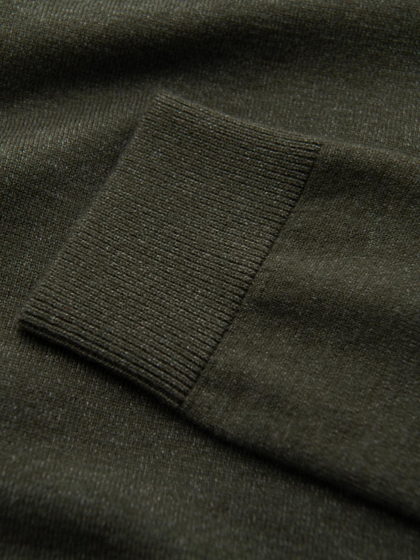 Ombre Clothing Férfi kötött garbó viszkózzal - sötétszürke V5 OM-SWTN-0127 Ombre ruházat