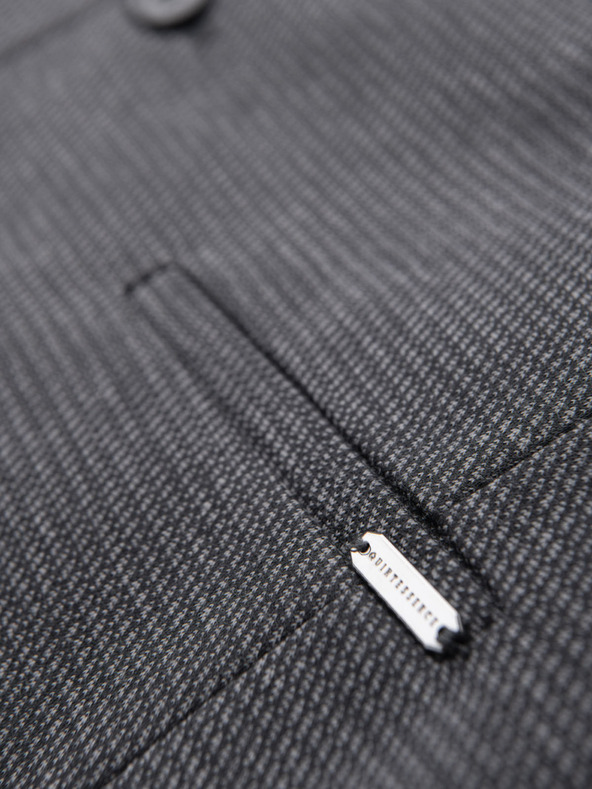 Ombre Clothing Karcsúsított elegáns férfi strukturált kötött mellény Ombre Clothing