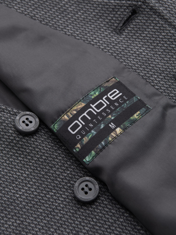 Ombre Clothing Karcsúsított elegáns férfi strukturált kötött mellény Ombre Clothing