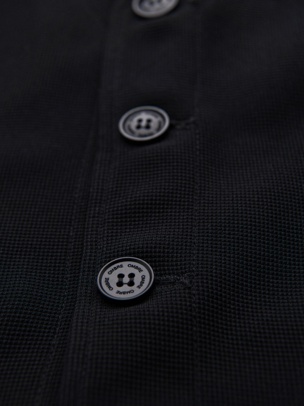 Ombre Clothing Férfi strukturált mellény zsebekkel méretre szabva Ombre Clothing