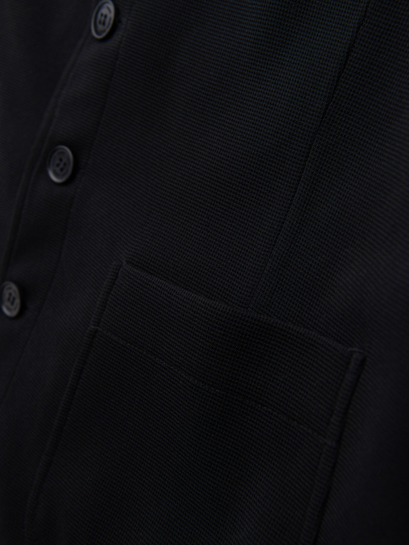 Ombre Clothing Férfi strukturált mellény zsebekkel méretre szabva Ombre Clothing