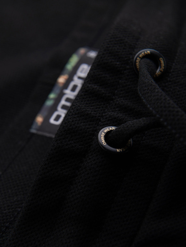 Ombre Clothing Férfi kötött short felhajtott szárral Ombre Clothing