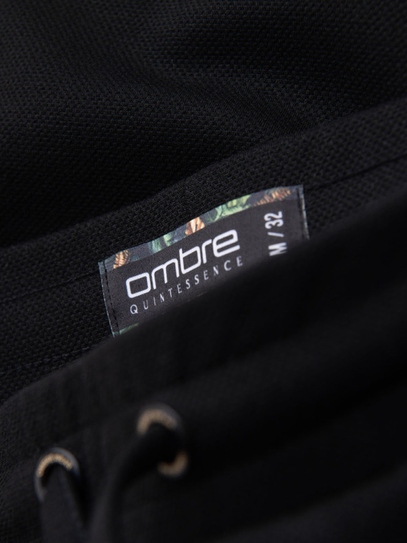 Ombre Clothing Férfi kötött short felhajtott szárral Ombre Clothing