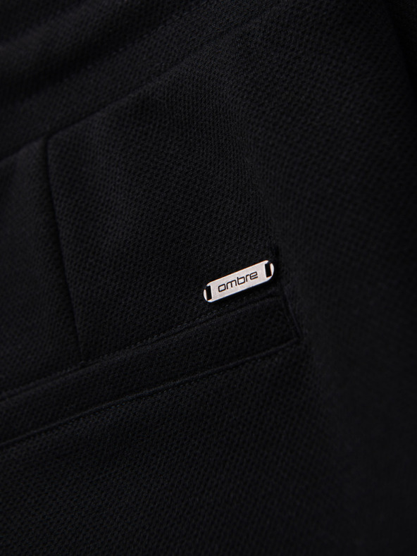 Ombre Clothing Férfi kötött short felhajtott szárral Ombre Clothing