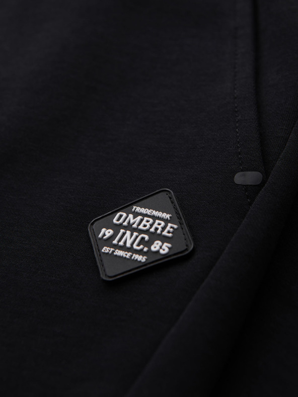 Ombre Clothing Férfi melegítőnadrág bordázott mandzsettával és díszítő cipzárral Ombre Clothing