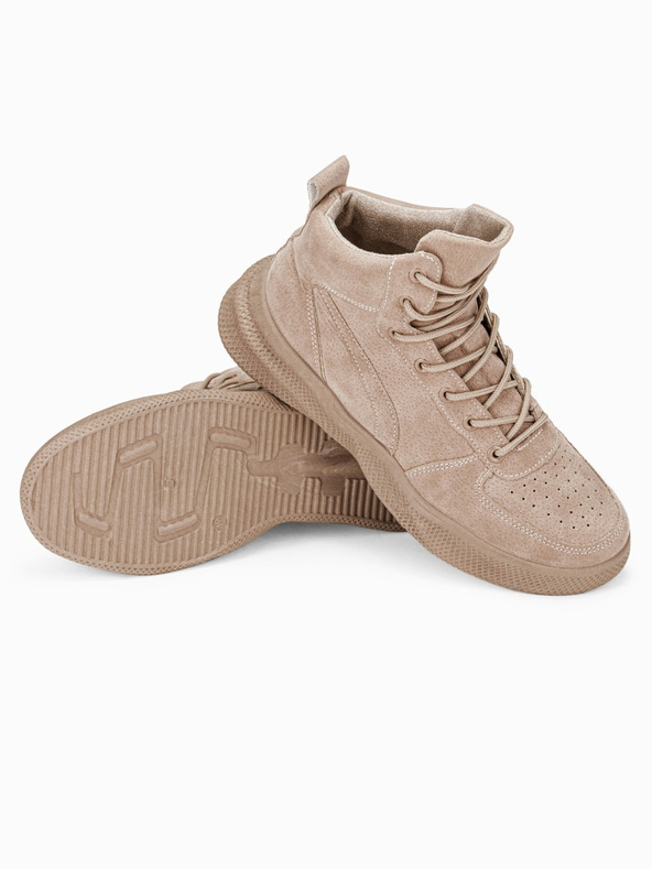 Ombre Clothing Bézs férfi téli csizma T380