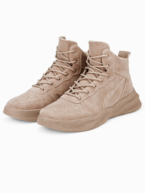 Ombre Clothing Bézs férfi téli csizma T380