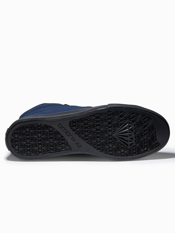Ombre Clothing Fekete és kék férfi tornacipő cipő Ombre Clothing T378