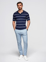 Ombre Clothing Férfi viszkóz póló vízszintes csíkokkal Ombre Clothing