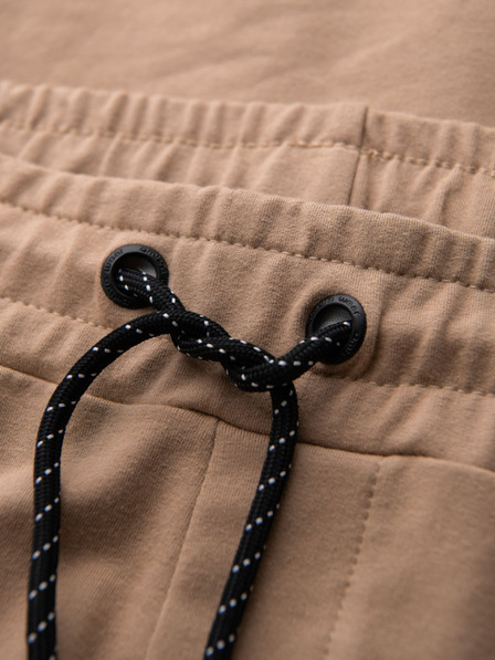 Ombre Clothing Férfi kapucnis pulóver + melegítőnadrág - barna