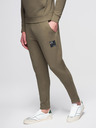 Ombre Clothing Férfi kapucnis pulóver + melegítőnadrág - olíva