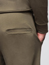 Ombre Clothing Férfi kapucnis pulóver + melegítőnadrág - olíva