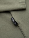 Ombre Clothing Férfi pamut LOOSE FIT kerek nyakú póló - khaki