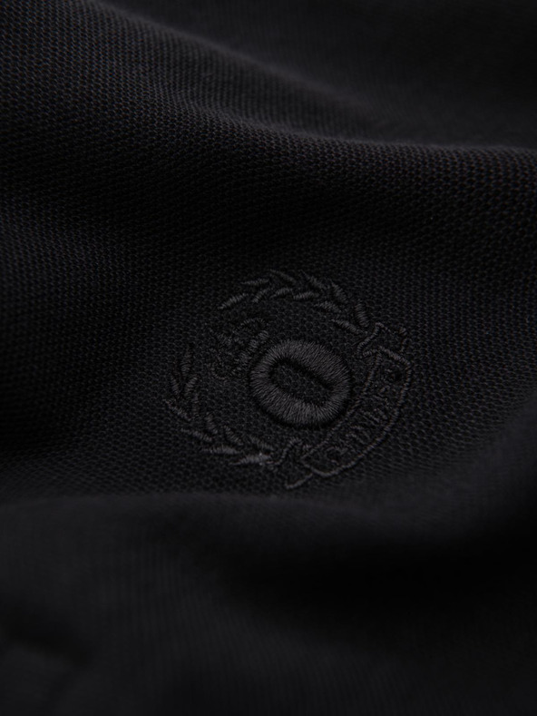 Ombre Clothing Fekete férfi alap póló póló Ombre Ruházat