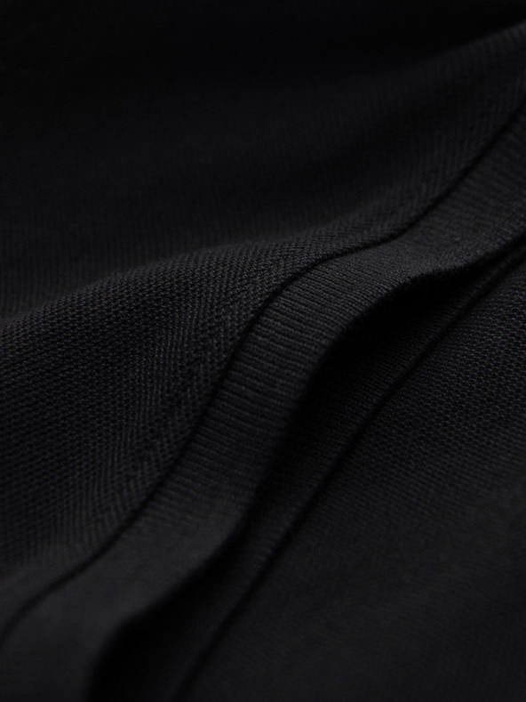 Ombre Clothing Fekete férfi alap póló póló Ombre Ruházat