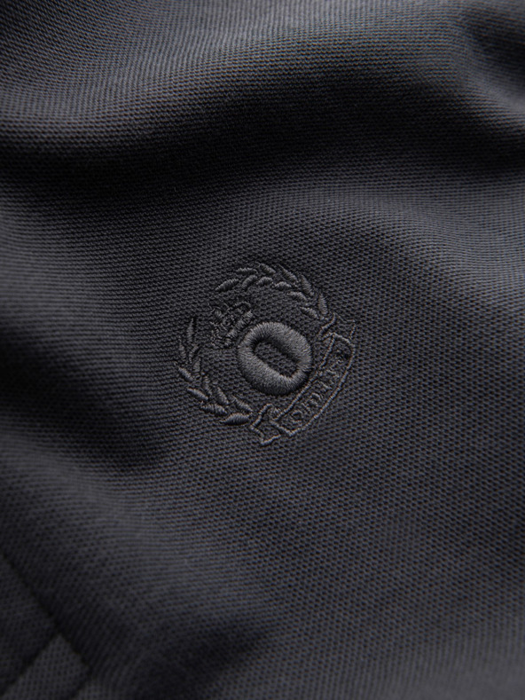 Ombre Clothing Szürke férfi alap póló póló Ombre Ruházat