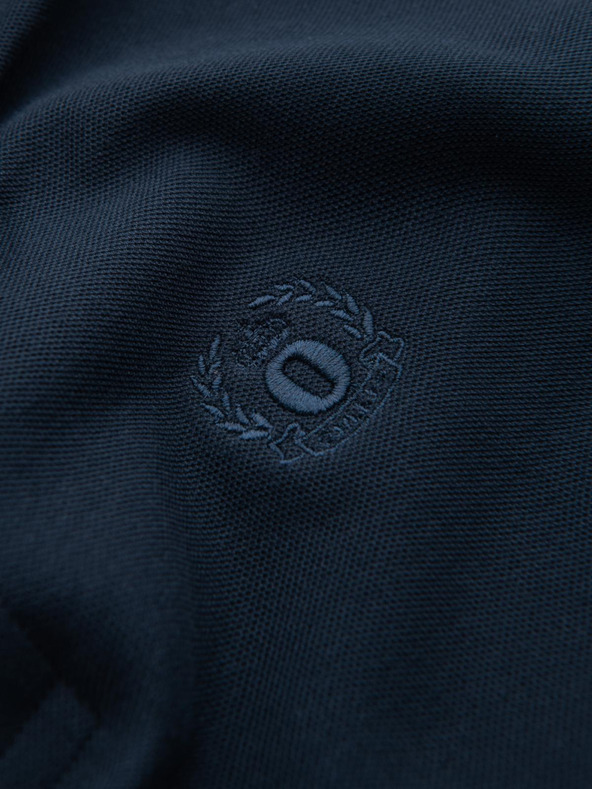 Ombre Clothing Sötétkék férfi alap póló póló Ombre Ruházat