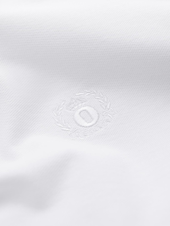 Ombre Clothing Fehér férfi alap póló póló Ombre Clothing