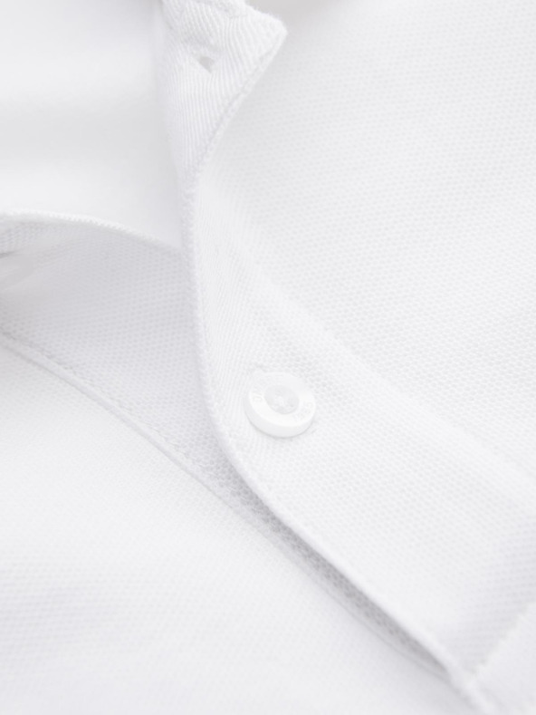 Ombre Clothing Fehér férfi alap póló póló Ombre Clothing