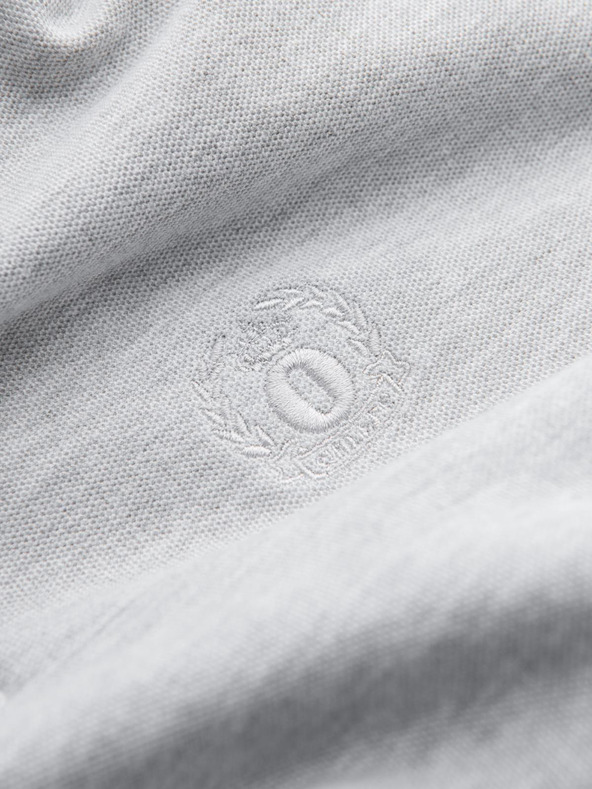 Ombre Clothing Világosszürke férfi alapvető póló póló Ombre ruházat