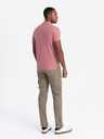 Ombre Clothing Rózsaszín férfi alap póló póló Ombre Ruházat