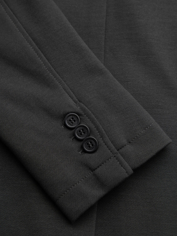 Ombre Clothing Férfi szürke zakó SLIM finom strukturált kötéssel