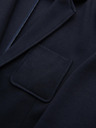 Ombre Clothing Férfi sötétkék zakó SLIM finom strukturált kötéssel
