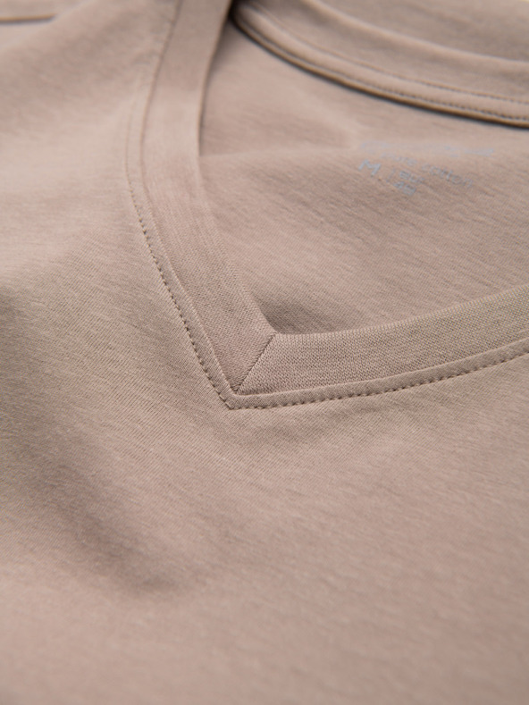 Ombre Clothing Szürke férfi pamut póló alapkivágású póló Ombre Ruházat