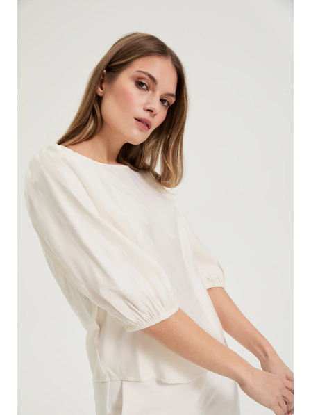 Moodo Bouffant ujjú krém színű ing Moodo