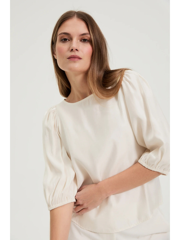 Moodo Bouffant ujjú krém színű ing Moodo