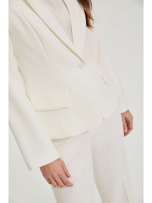 Moodo Egysoros fehér blazer Moodo